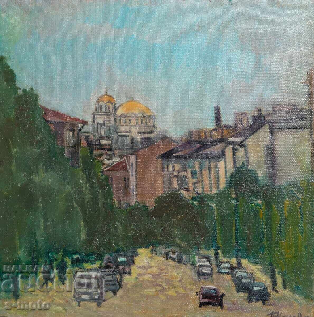 Auction  Peter Nenov oil painting landscape