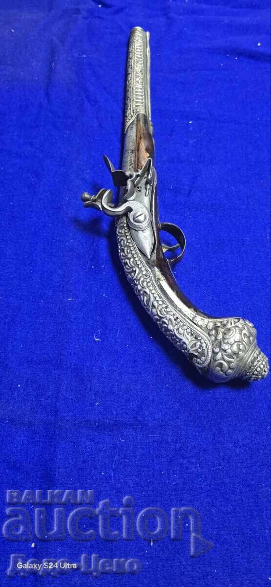 Silver Flintlock Pistol with price 3600.00 BGN | € 1840.65