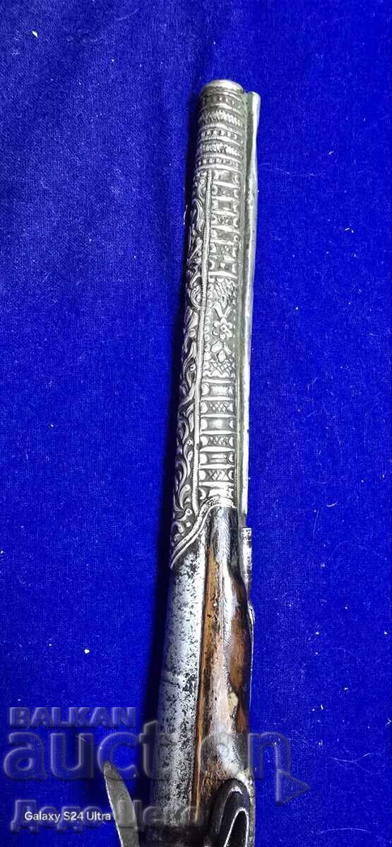 Silver Flintlock Pistol - 5