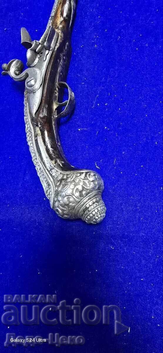 Silver Flintlock Pistol - 6