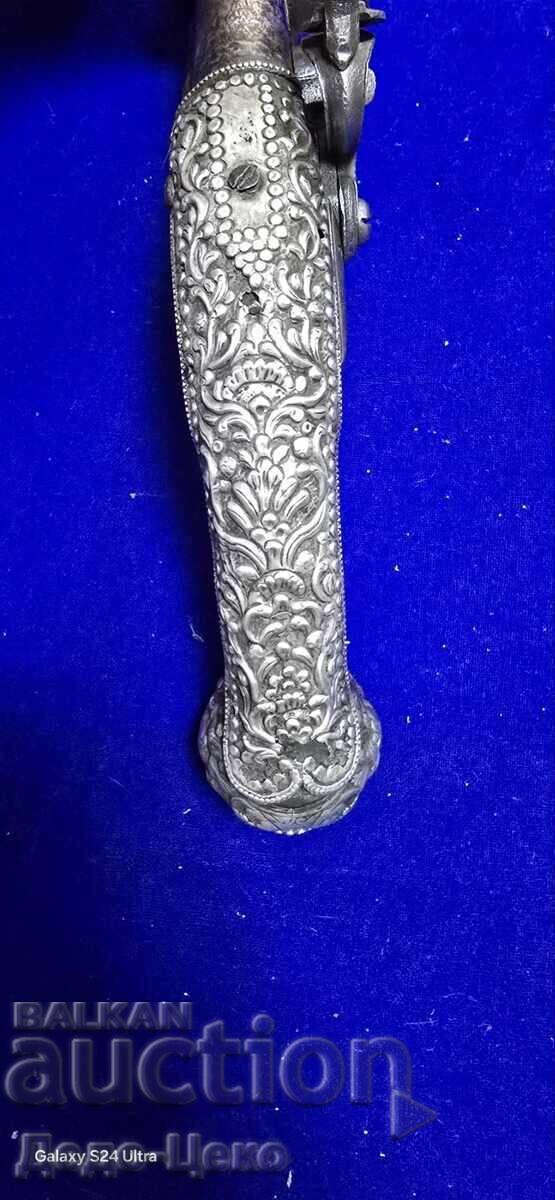 Silver Flintlock Pistol - 7