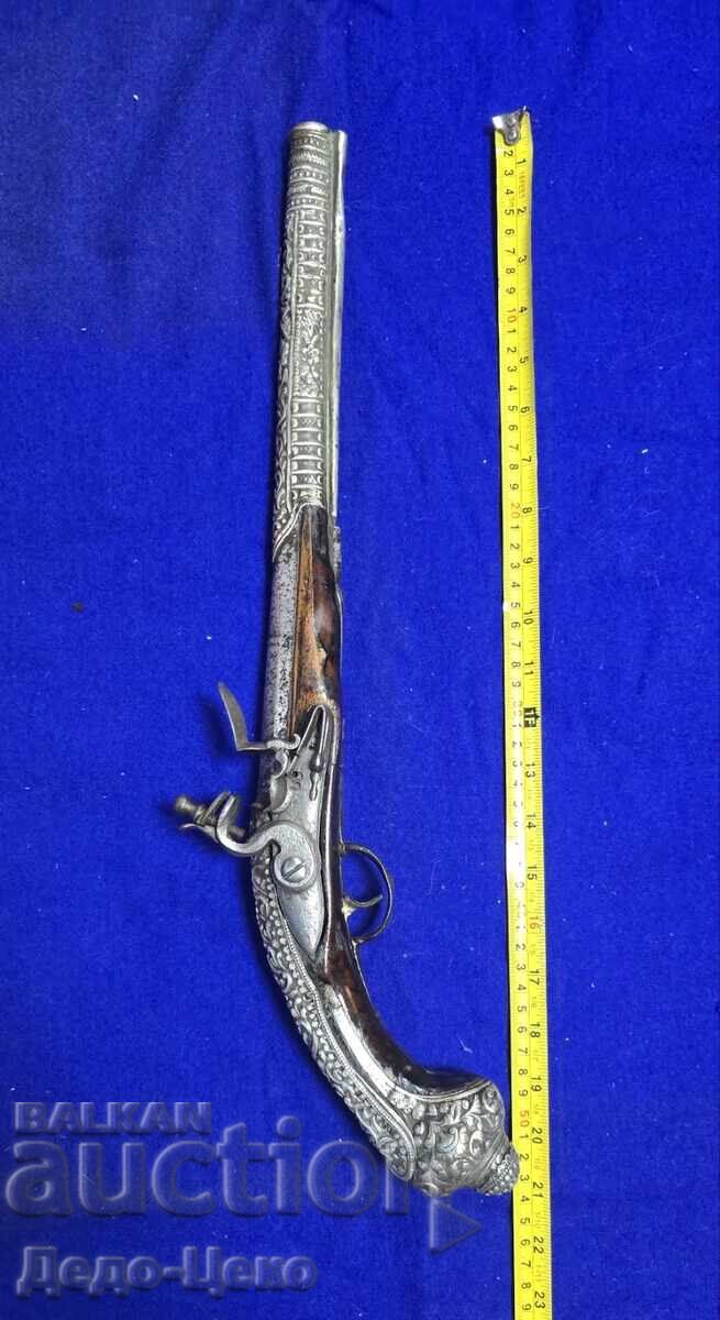 Silver Flintlock Pistol