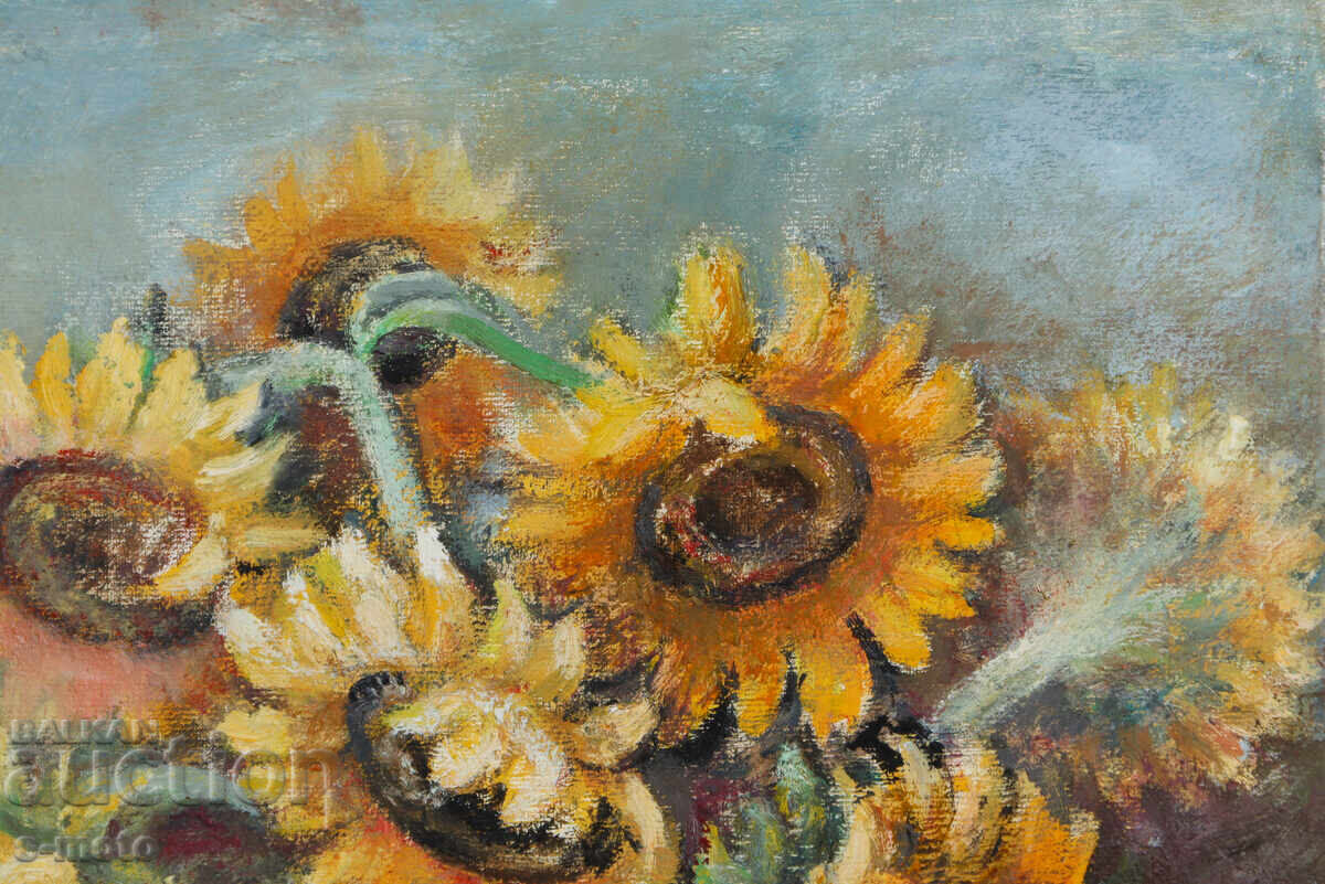 Delivery of Oil painting still life with flowers