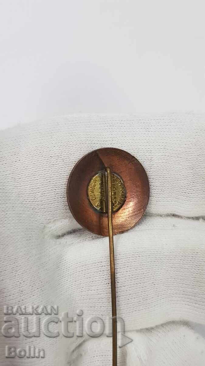 Frumos însemn regal Uniunea Jurnaliștilor din Bulgaria - 6