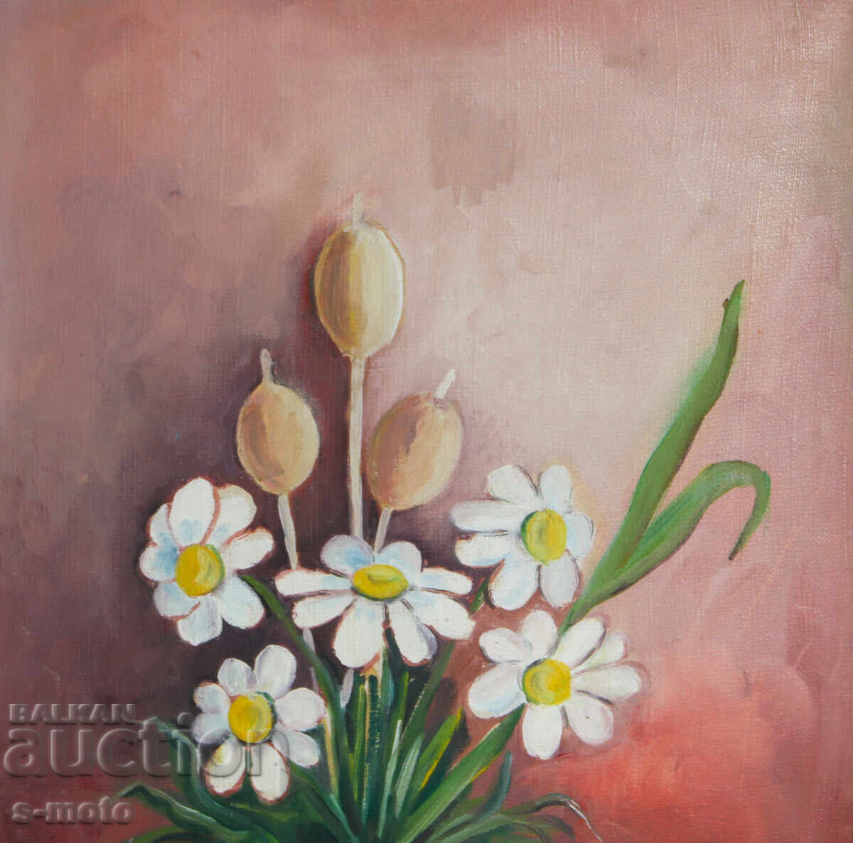 Delivery of Oil painting still life with flowers