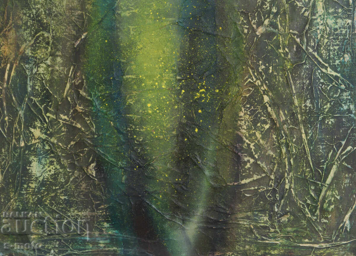 Έργο ζωγραφικής με λάδι, αφηρημένη σύνθεση - 6