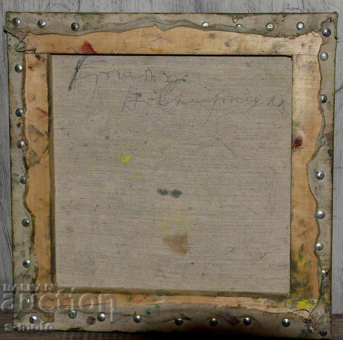 Έργο ζωγραφικής με λάδι, αφηρημένη σύνθεση - 7