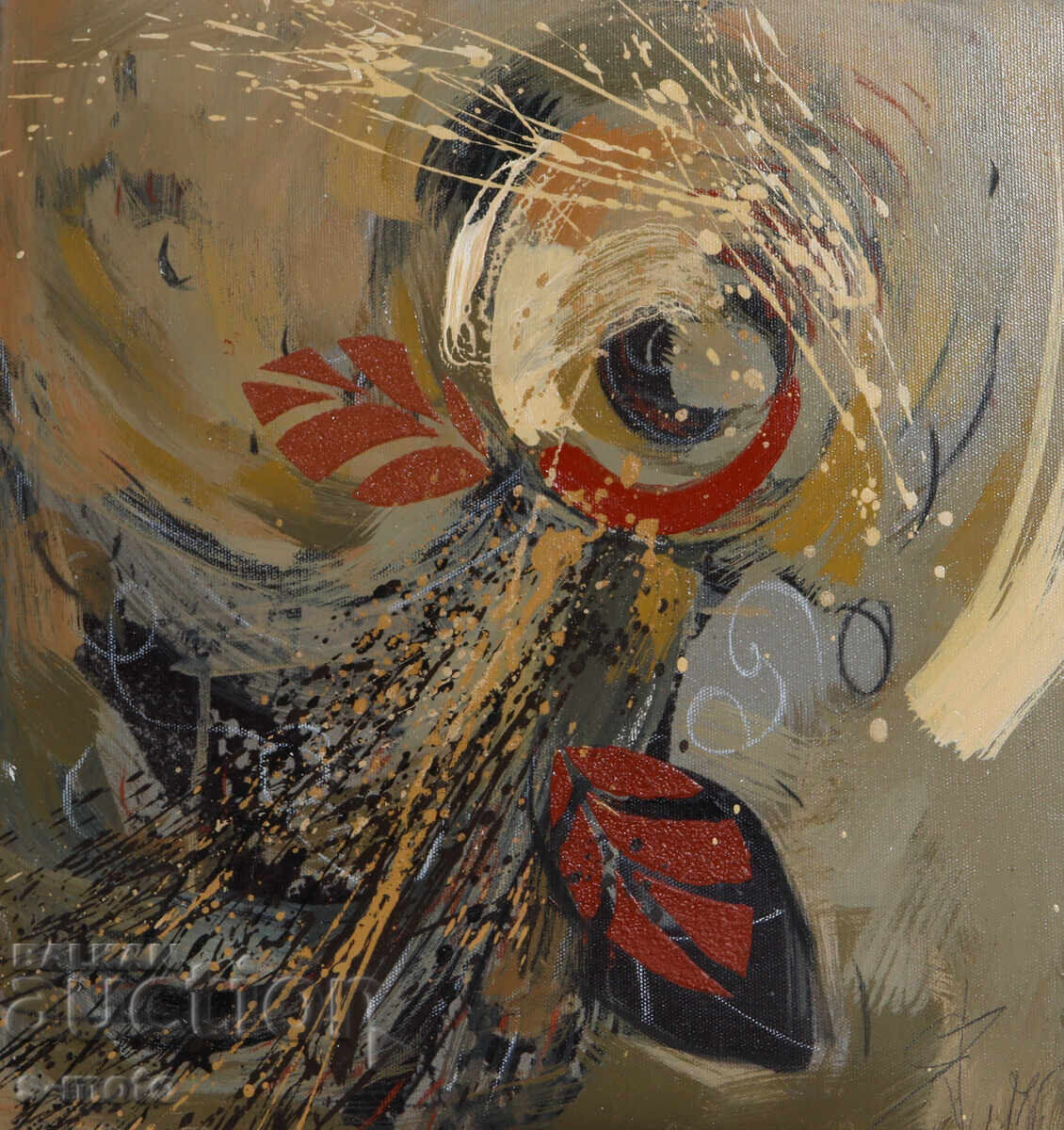 Oil painting abstract composition 1998 Oil painting abstract composition 1998