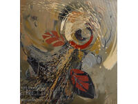 Oil painting abstract composition 1998