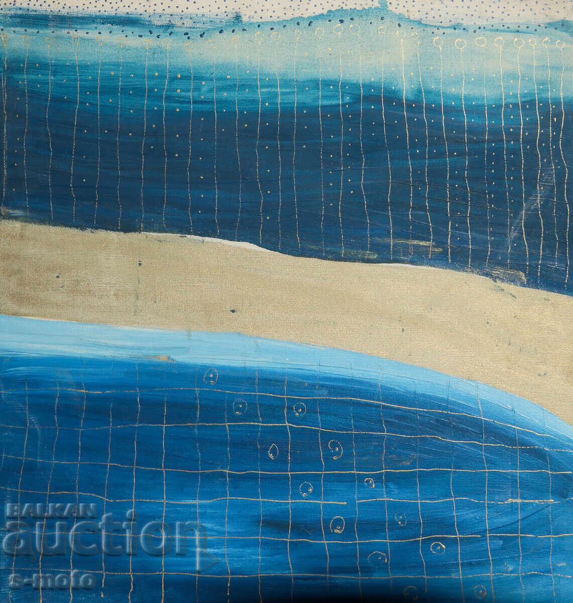 Acrylic painting abstract composition with price 250.00 BGN | € 127.82