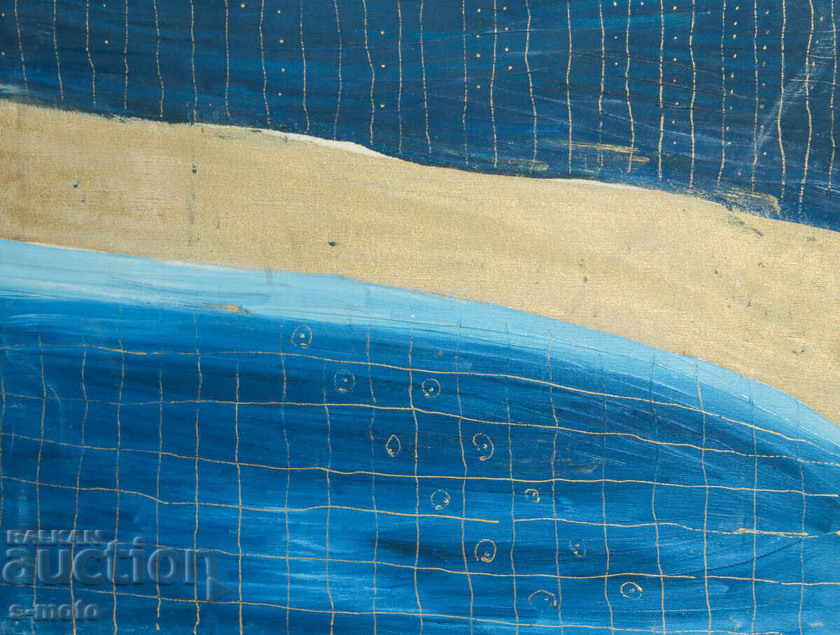 Acrylic painting abstract composition - 5