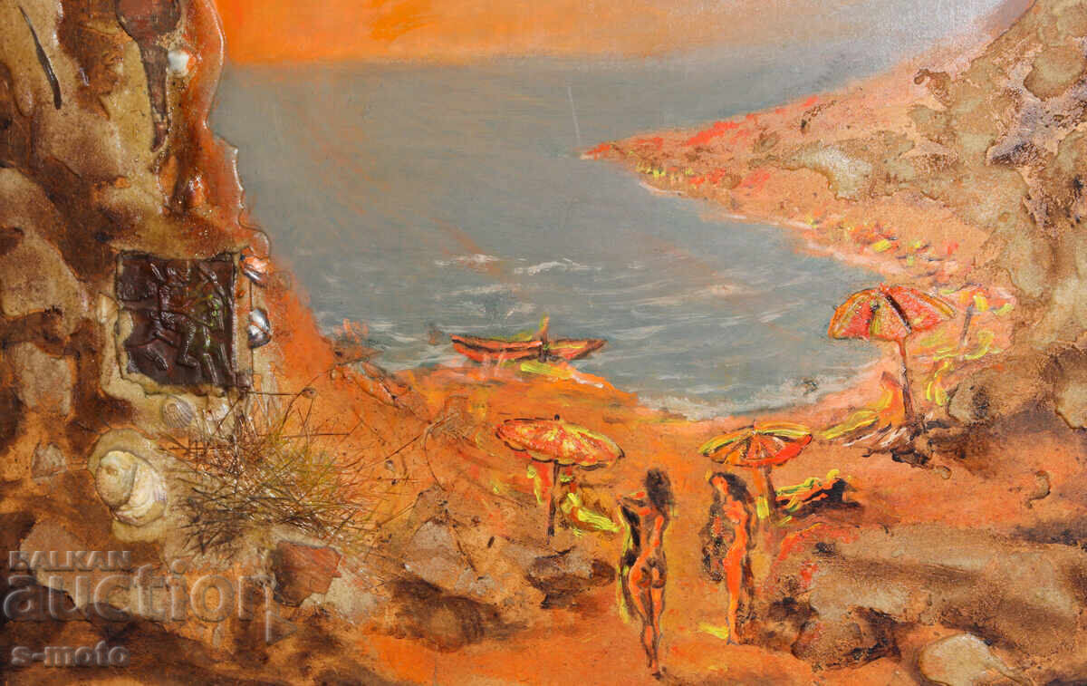 Картина маслени бои колаж 1988 - 5 Картина маслени бои колаж 1988 - 5