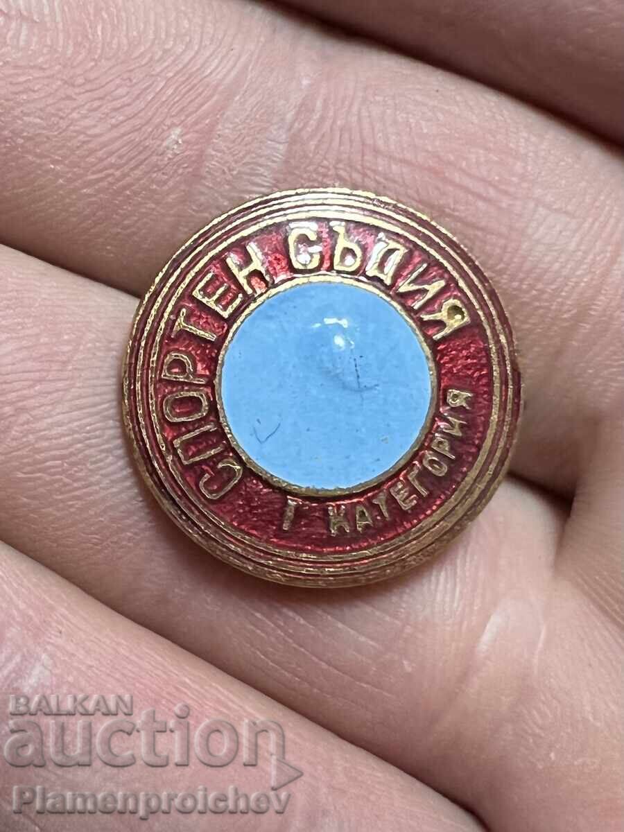 Row of Sports Judge Badges First Category 1st