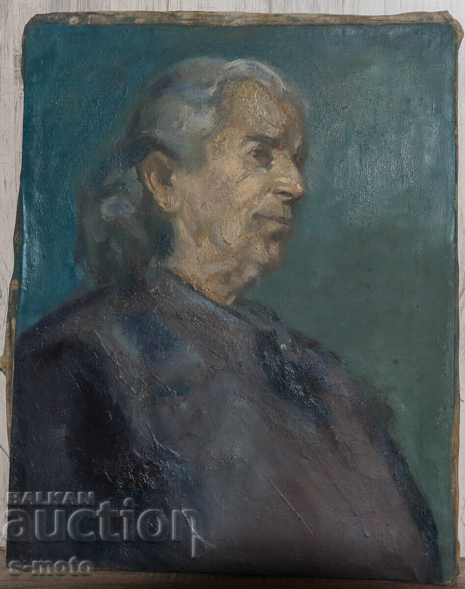 Denko Kolev Oil Painting Female Portrait with price 480.00 BGN | € 245.42