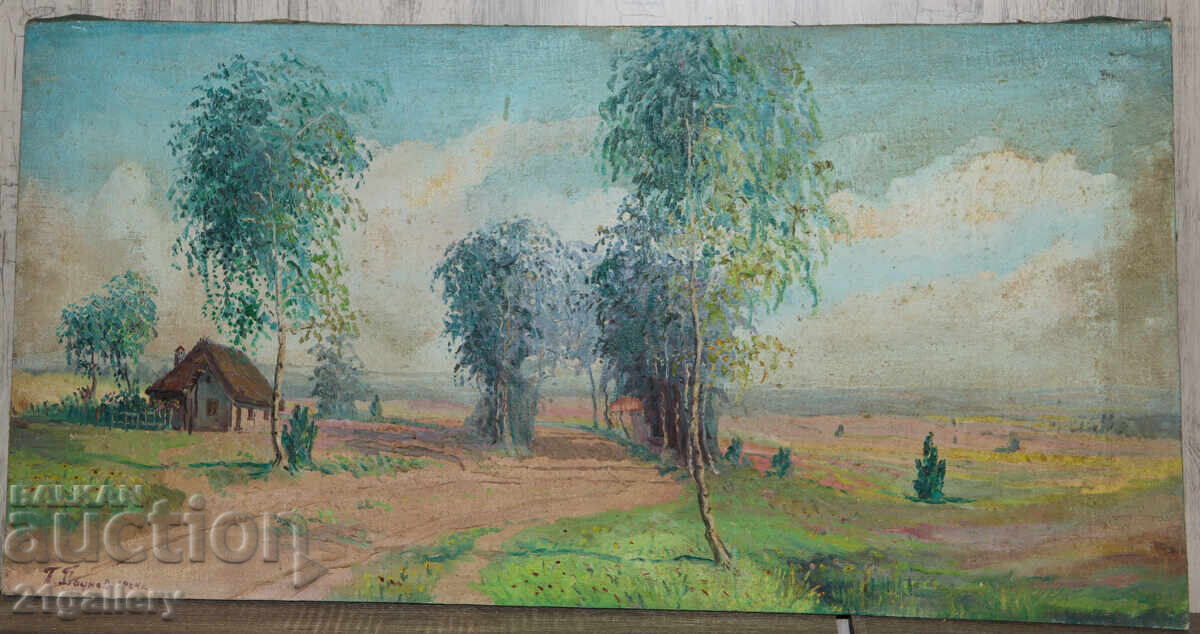 Georgi Paunov - Paunets (1944 - ) Landscape Oil Paints with price 650.00 BGN | € 332.34