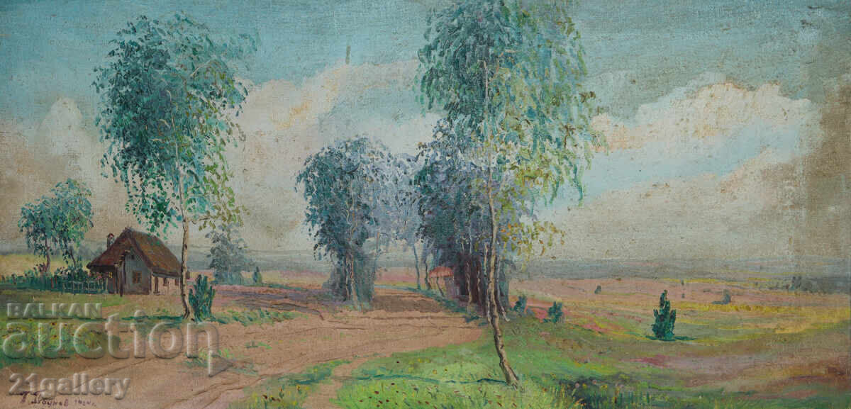 Auction  Georgi Paunov - Paunets (1944 - ) Landscape Oil Paints