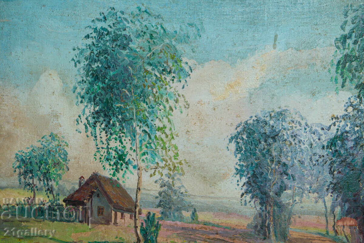 Delivery of Georgi Paunov - Paunets (1944 - ) Landscape Oil Paints