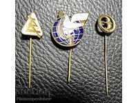 3 PIECES RARE ENAMEL BADGE KINGDOM OF BULGARIA