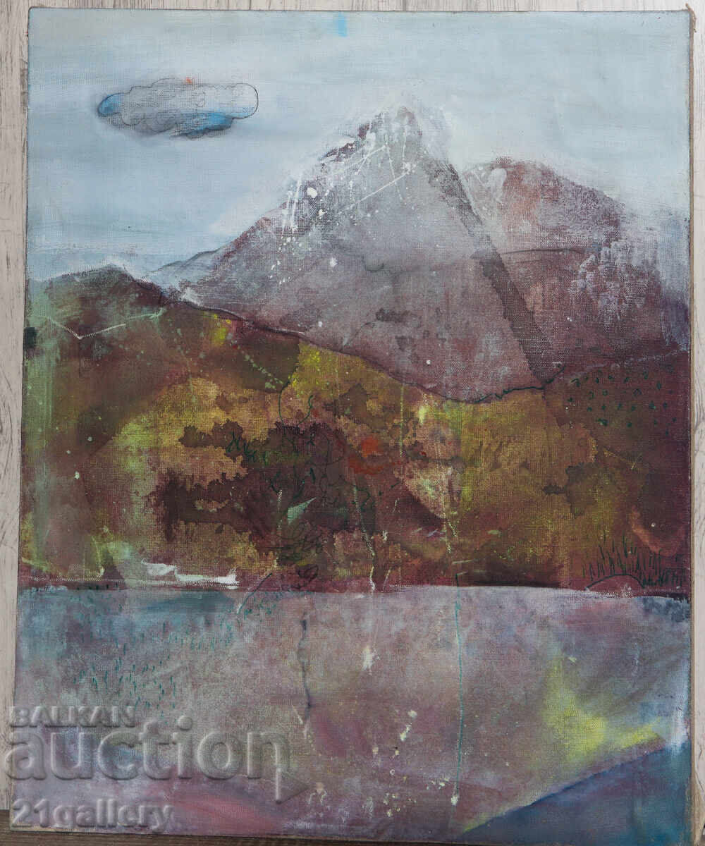 Contemporary Painting Abstract Composition Landscape with price 400.00 BGN | € 204.52