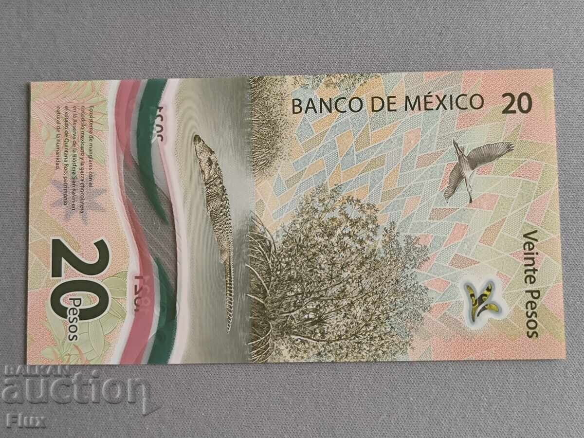 Banknote - Mexico - 20 pesos UNC | 2021 with price 9.75 BGN | € 4.99