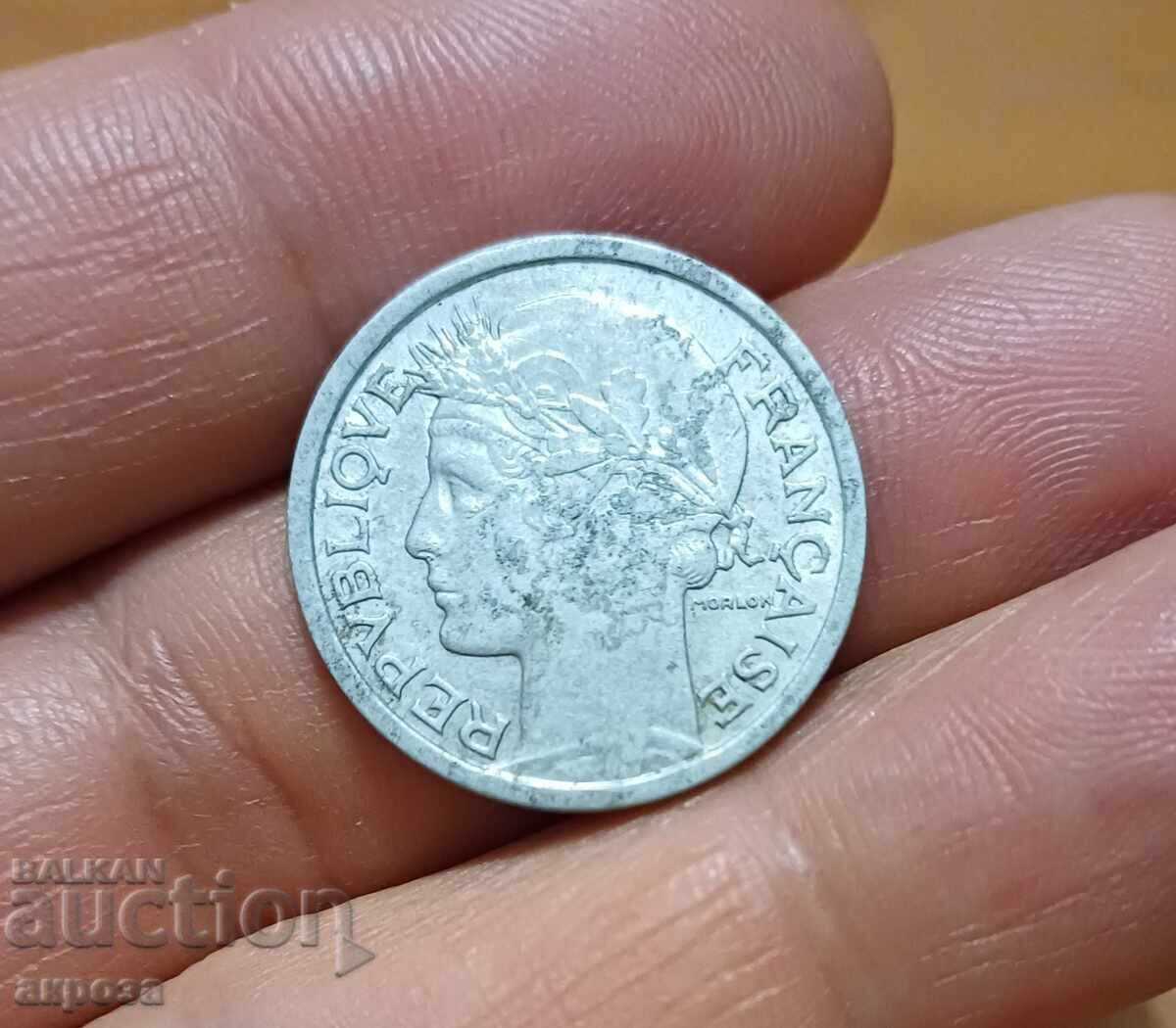 1 Franc Franța 1947 cu preț 2.00 BGN | € 1.02