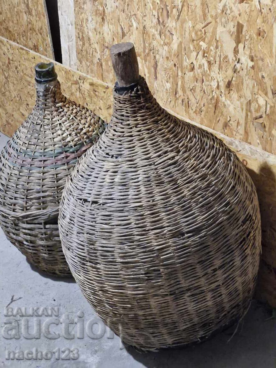 Two old large carboys - intact with price € 26.00 | 50.85 BGN