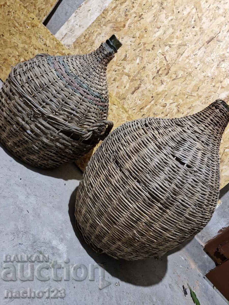 Două damigene mari vechi - sănătoase - 5