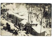 OLD PHOTO OF A MOUNTAIN SAWMILL IN WINTER E677