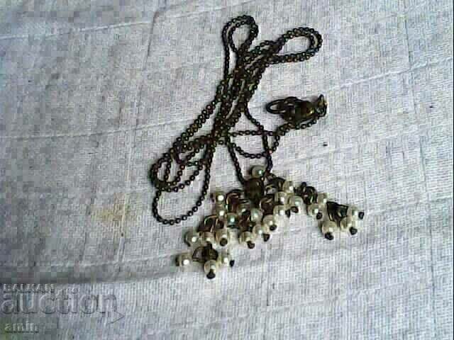 Delivery of rare necklace of natural fine pearls 1mm 100 years