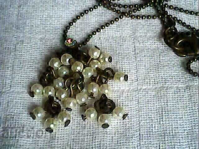 rare necklace of natural fine pearls 1mm 100 years - 7