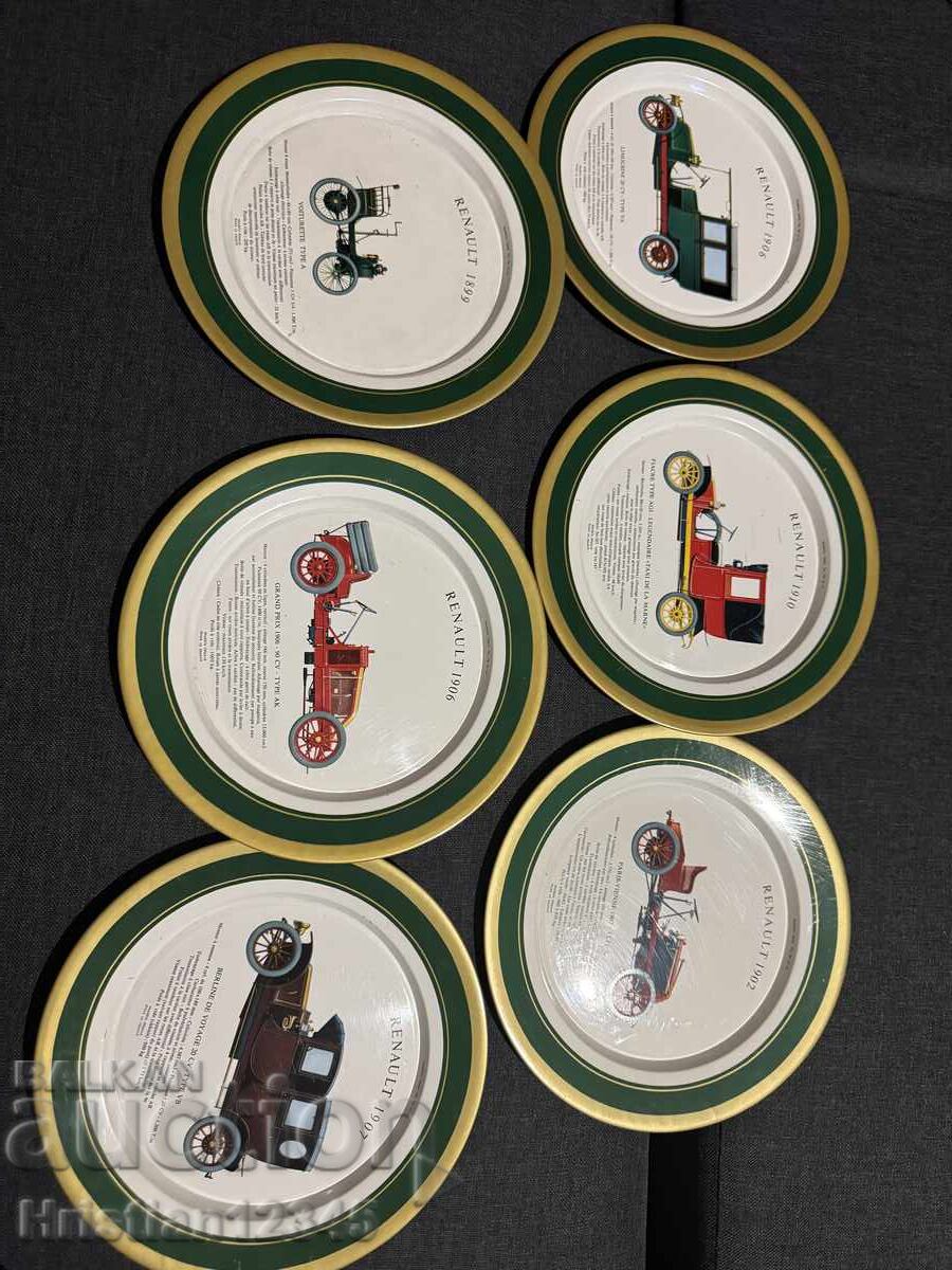 Колекционерски чинии Рено 1980г Франция Колекционерски чинии Рено 1980г Франция