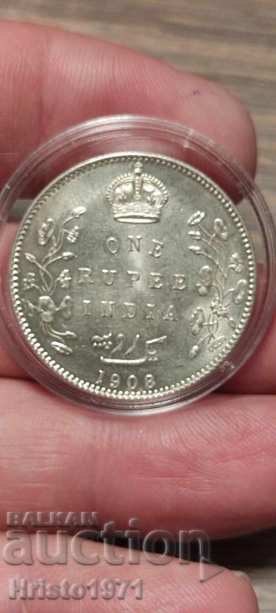 1 ρουπία 1908
