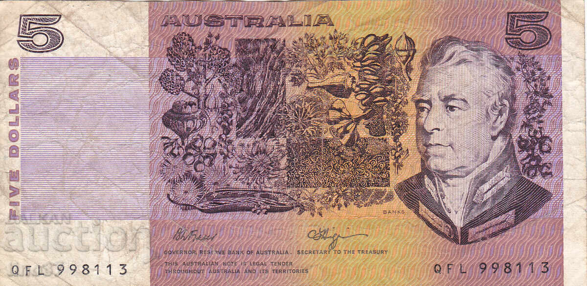 tino37 - AUSTRALIA - 5 DOLLARS - 1974/94 with price 14.90 BGN | € 7.62 tino37 - AUSTRALIA - 5 DOLLARS - 1974/94 with price 14.90 BGN | € 7.62