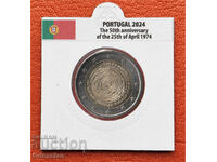 Portugal • 2 Euro • 50 Years of the Revolution • 2024