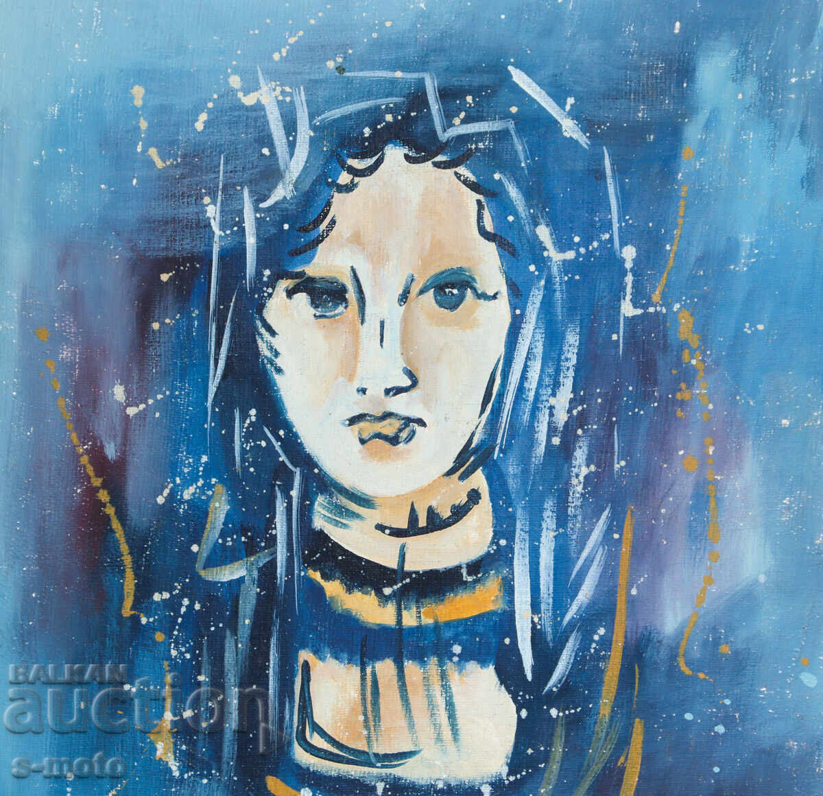 Oil painting portrait of a girl with price 200.00 BGN | € 102.26