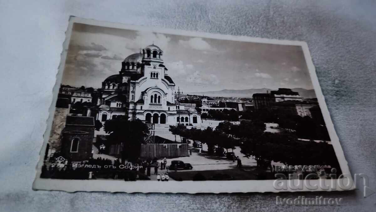 Postcard Sofia View Gr. Paskov 1935