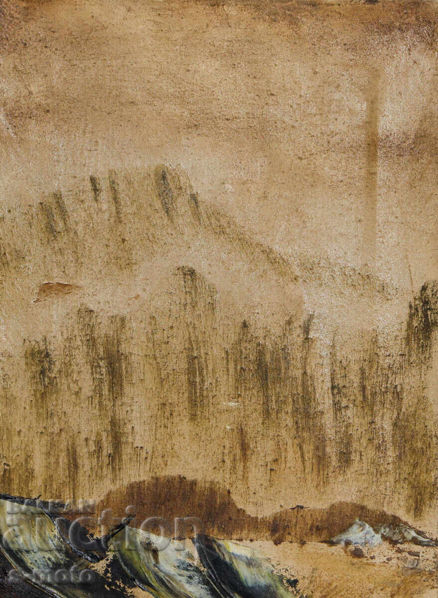 Доставка на Стара картина речен пейзаж, Виетнам Доставка на Стара картина речен пейзаж, Виетнам