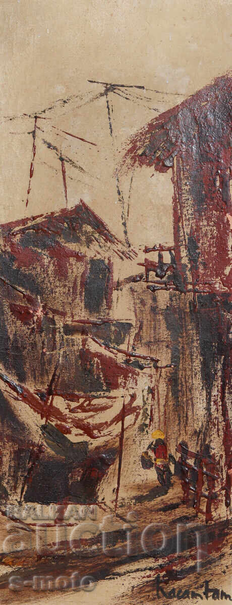 Παλιός πίνακας ψαροχώρι, Βιετνάμ