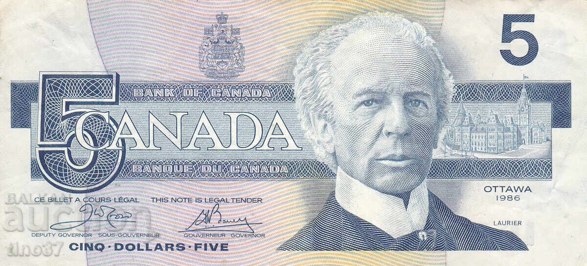 tino37- CANADA - 5 DOLLARS - 1986 with price 16.90 BGN | € 8.64