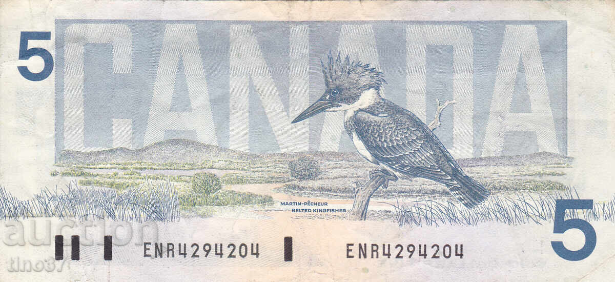 Auction  tino37- CANADA - 5 DOLLARS - 1986
