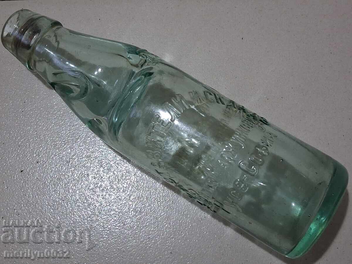 Licitație Sticlă cu bilă Frații Madjunkovi sodă, sticlă de limonadă