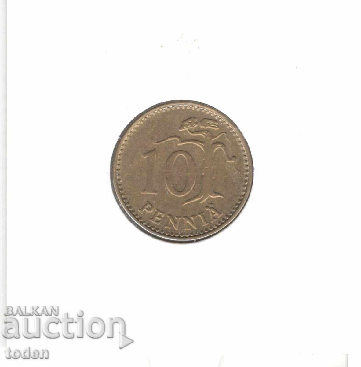 Licitație Finlanda - 10 Penniä - 1979 K - KM# 46 Licitație Finlanda - 10 Penniä - 1979 K - KM# 46