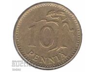 Finlanda - 10 Penniä - 1979 K - KM# 46