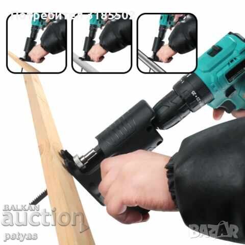 Δημοπρασία Προσαρμογέας σέγας για δραπανοκατσάβιδο, με 3 πριονάκια x 100mm, 130mm