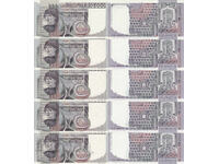 tino37 - ITALY - 5x10000 LIRE/consecutive serial numbers/ - 1978 - UNC