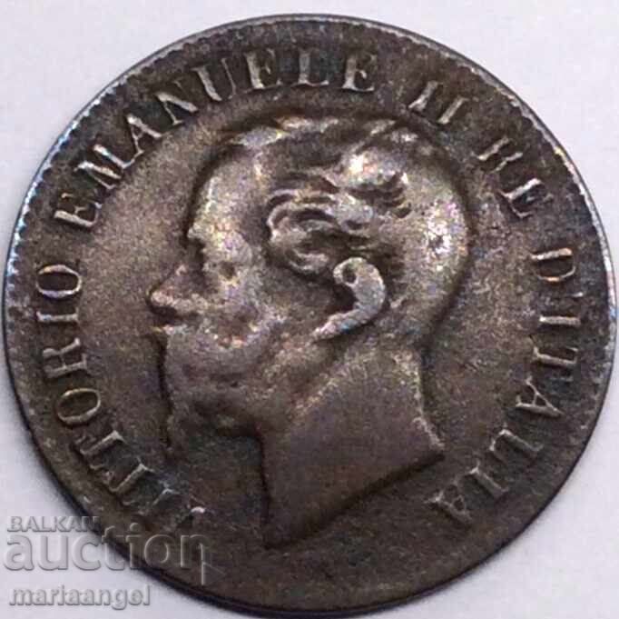 Παράδοση Ιταλία 2 λεπτά 1861 Μ - Μιλάνο χάλκινα