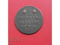 Германия-Брауншвийг и Люнебург-1 пфениг 1830