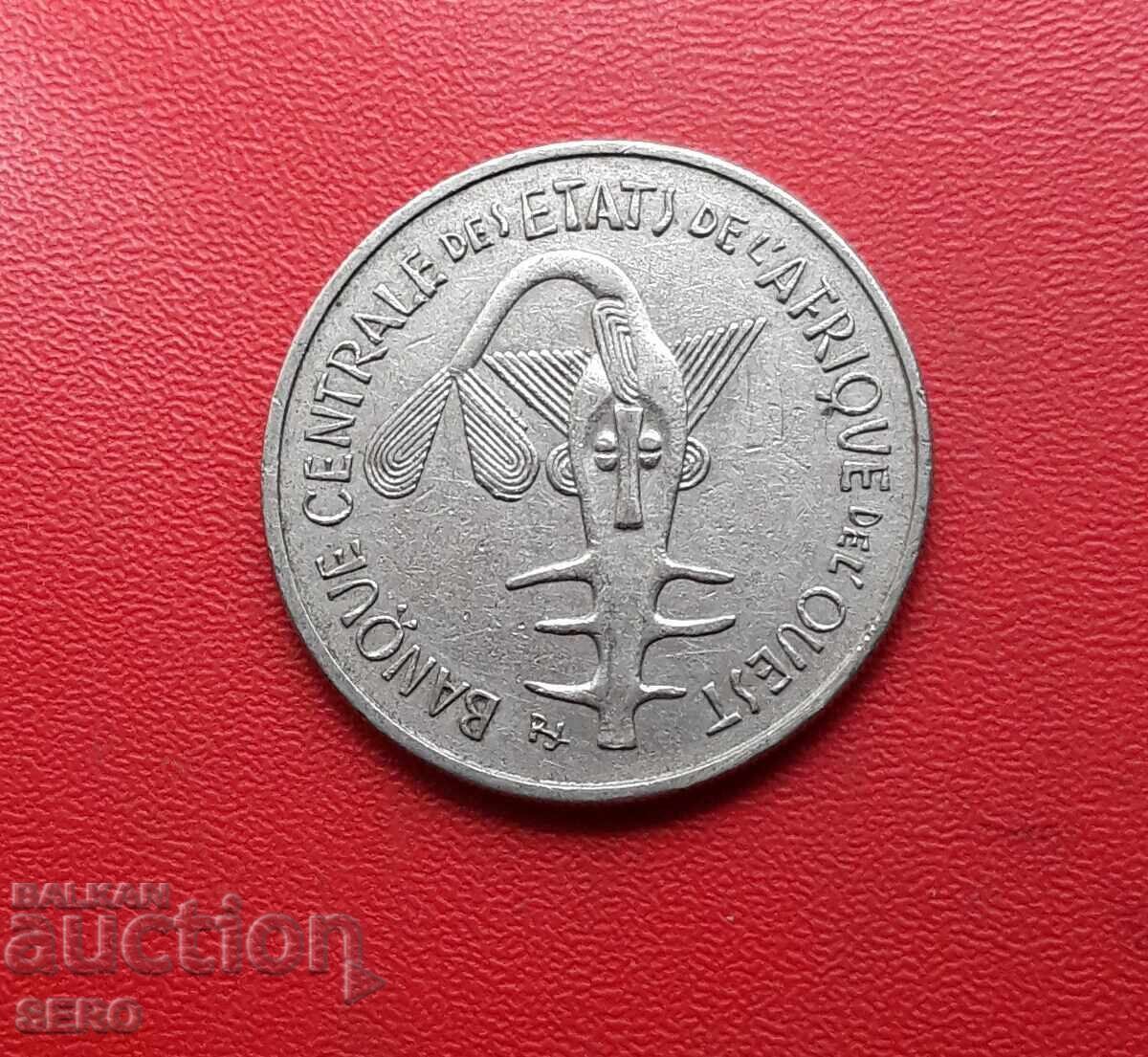 Africa de Vest Franceză - 100 de franci 1969 cu preț 1.51 BGN | € 0.77