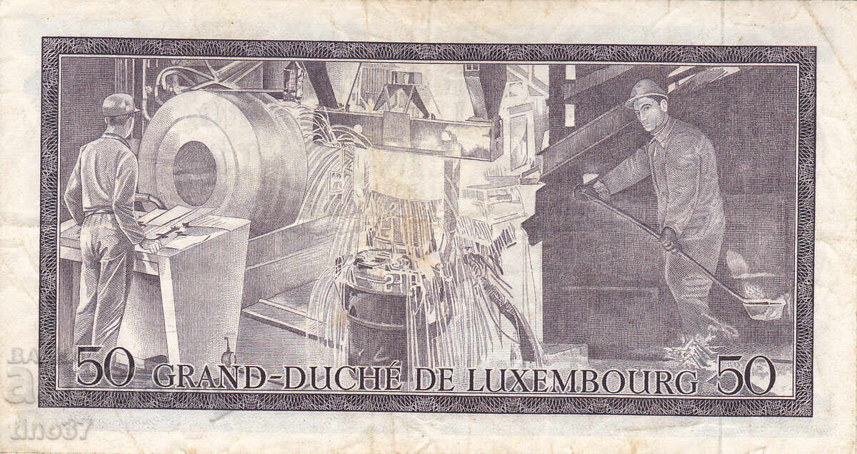 Licitație tino37 - LUXEMBURG - 50 FRANCI - 1972 - F+