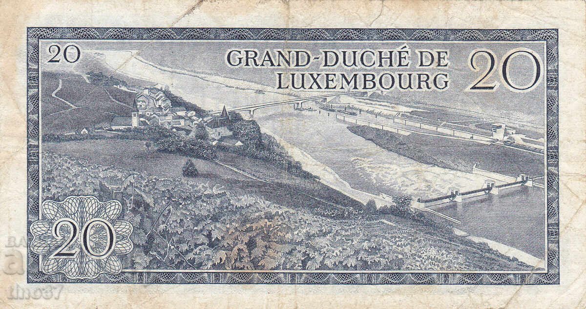 Аукцион tino37- ЛЮКСЕМБУРГ - 20 ФРАНКА - 1966г - F Аукцион tino37- ЛЮКСЕМБУРГ - 20 ФРАНКА - 1966г - F
